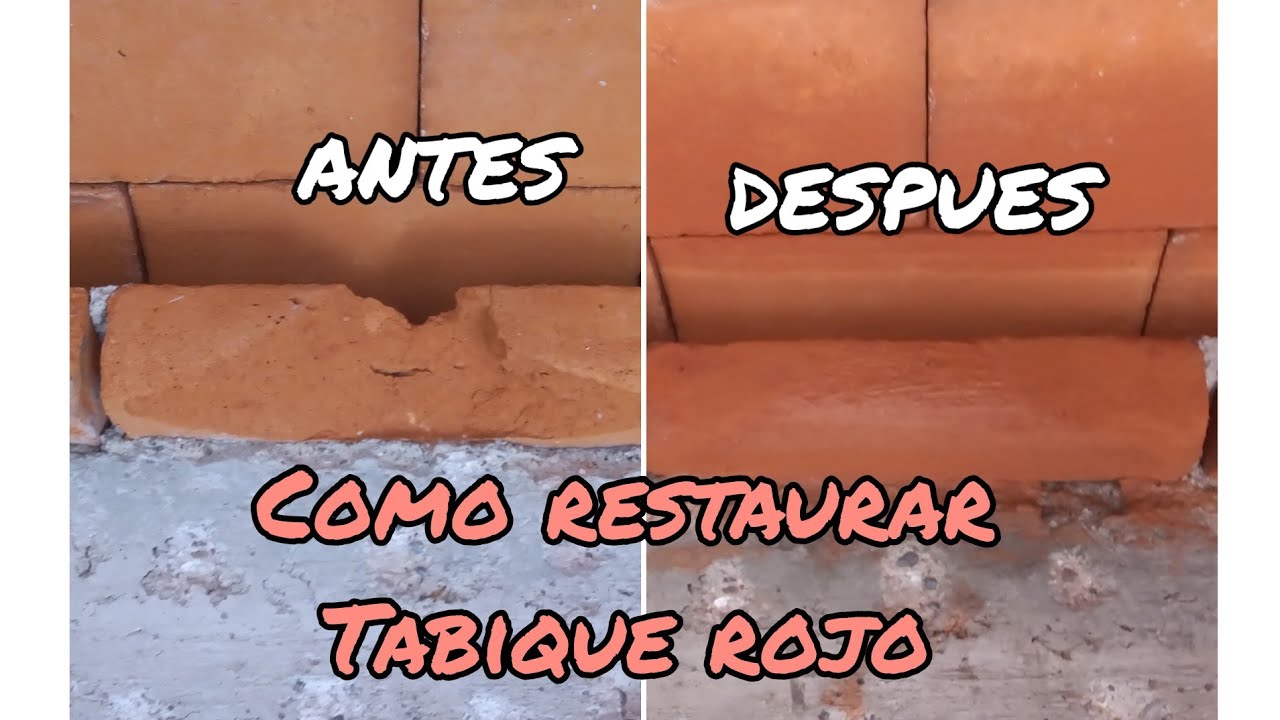 como reparar ó resanar tabique ó ladrillo rojo facil, rápido y económico #ladrillo #construction