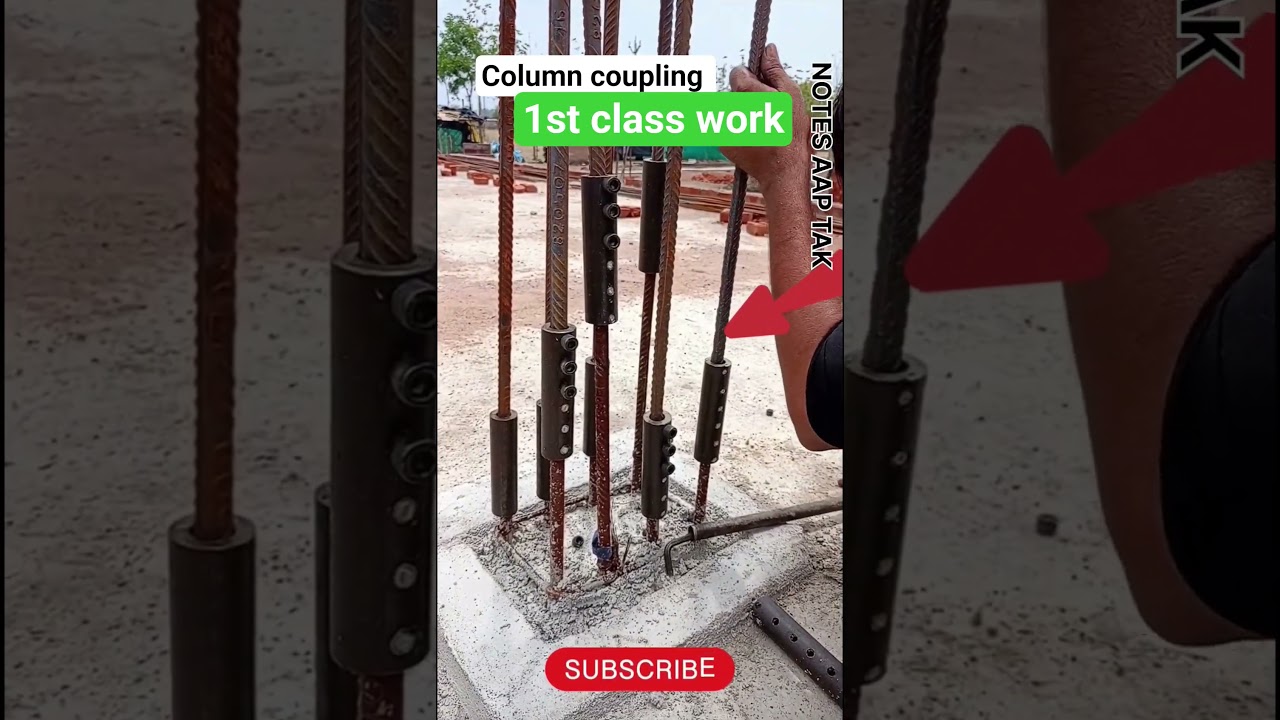 How to column coupling work #ytshorts #construction #civilengineering #fyp #ytviral #ytreels #trend