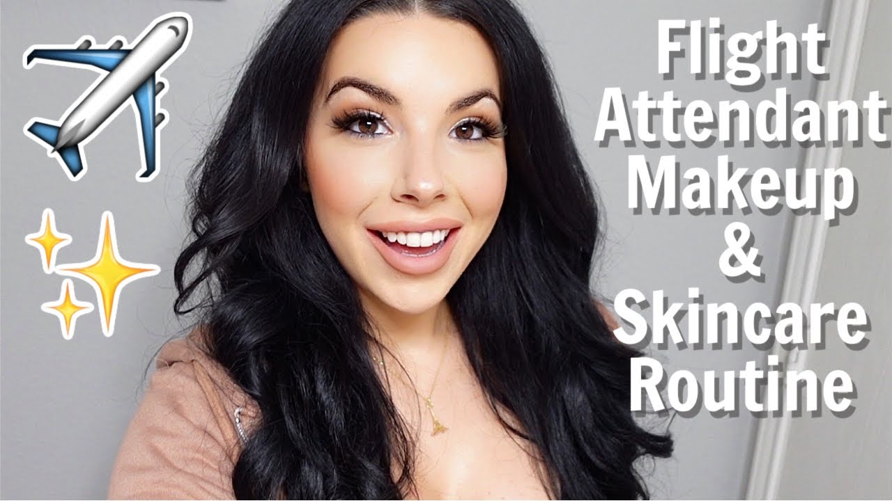 My Flight Attendant Skin Care & Makeup Routine ❤️✈️ (& HUGE ANNOUNCEMENT!!)