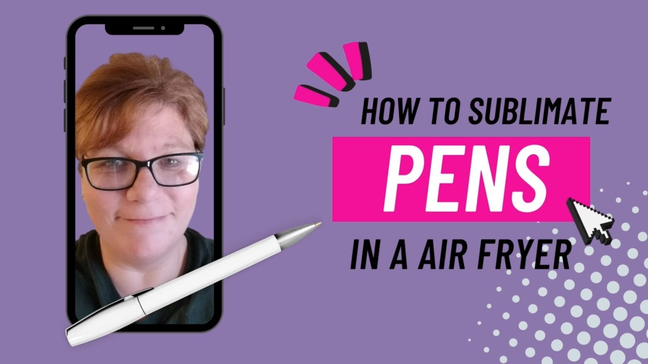 How to sublimate pens in an air fryer.
