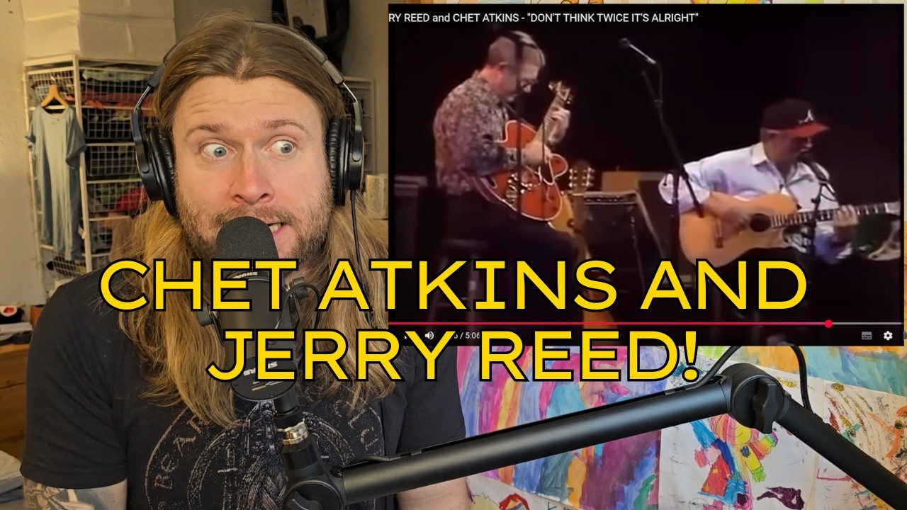 Reacting to CHET ATKINS and JERRY REED playing together - madness!