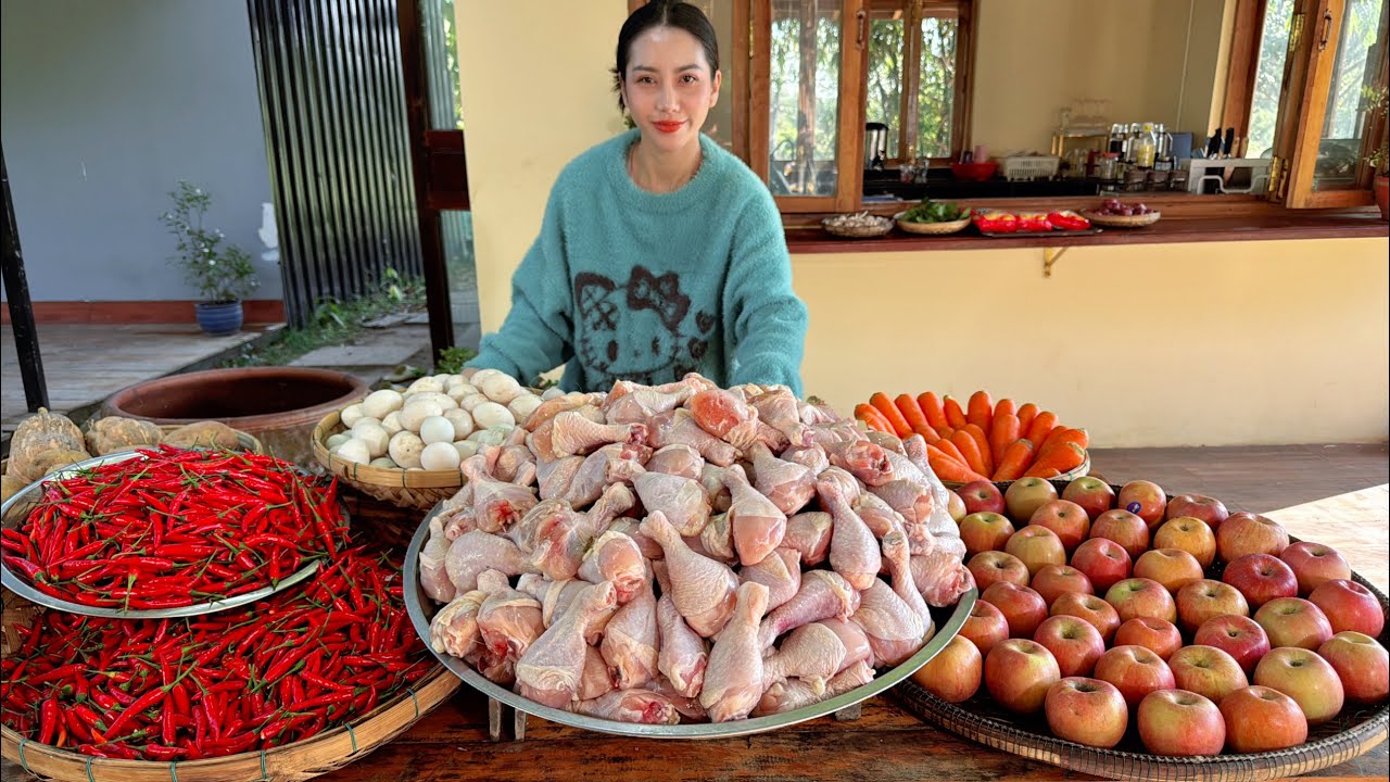 How to cook chicken crispy with egg and chili recipe - Amazing cooking