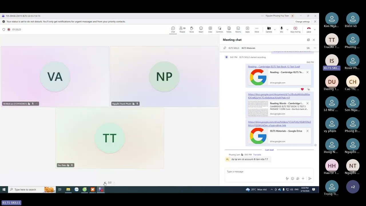 T3 10.03.26 - Reading - Cambridge 12 Test 5 Part 12