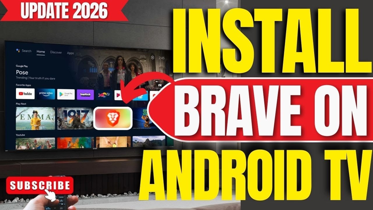 ✅ОБНОВЛЕНИЕ 2026 ГОДА: Как установить браузер Brave на ЛЮБОЙ Android TV, ТВ-приставку или Google TV!