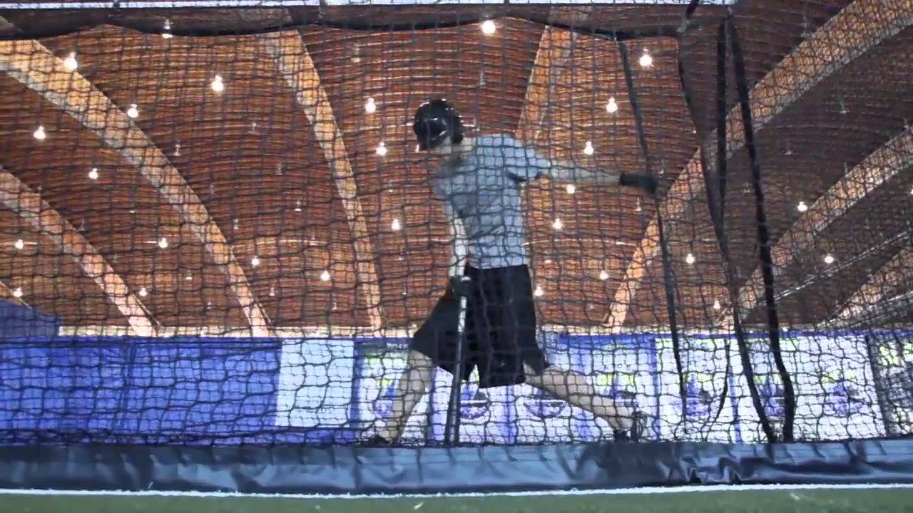 Baseball cage at the Richmond Olympic Oval