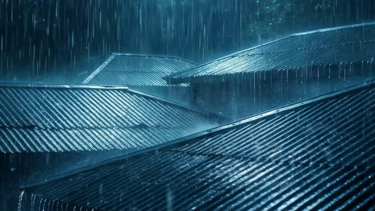Heavy Rain for Sleeping – Thunderstorm Rain Sounds for Deep Rest and Peaceful Relaxation