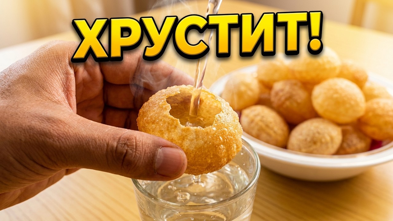 Пани пури  — одна из самых любимых и знаменитых уличных закусок Индии. Простой рецепт