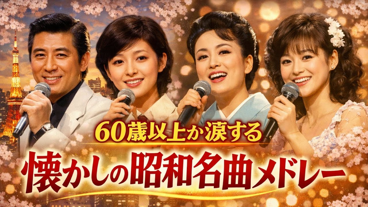 🎼 60歳以上が涙する懐かしの昭和名曲メドレー🌸【心に響く歌謡曲】🌸記憶の奥が揺れる昭和歌謡💌
