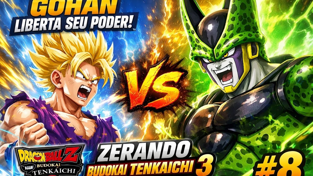 Gohan Vs Cell | Zerando Budokai Tenkaichi 3 - Saga Cell #8