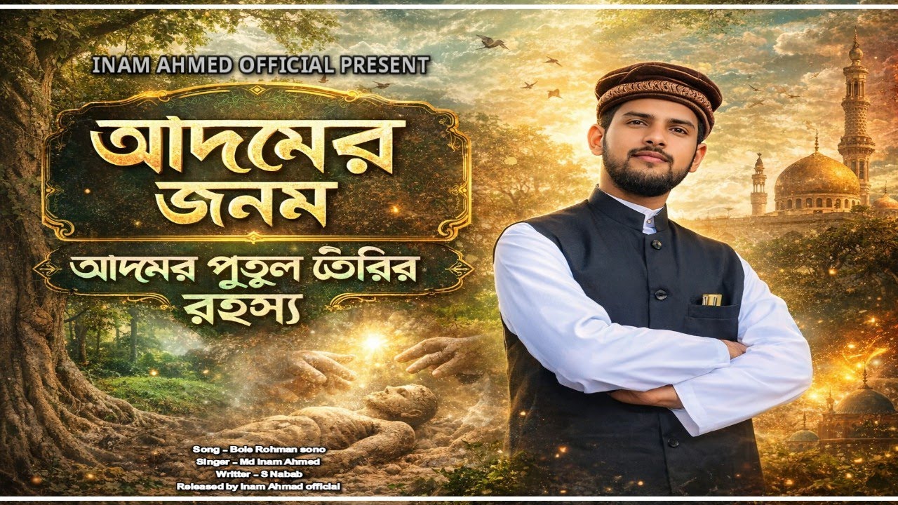 আদমের পুতুল তৈরির রহস্যময় ঘটনার গজল, শিল্পী ইনাম আহমাদ গজল, বাংলা নতুন গজল 
