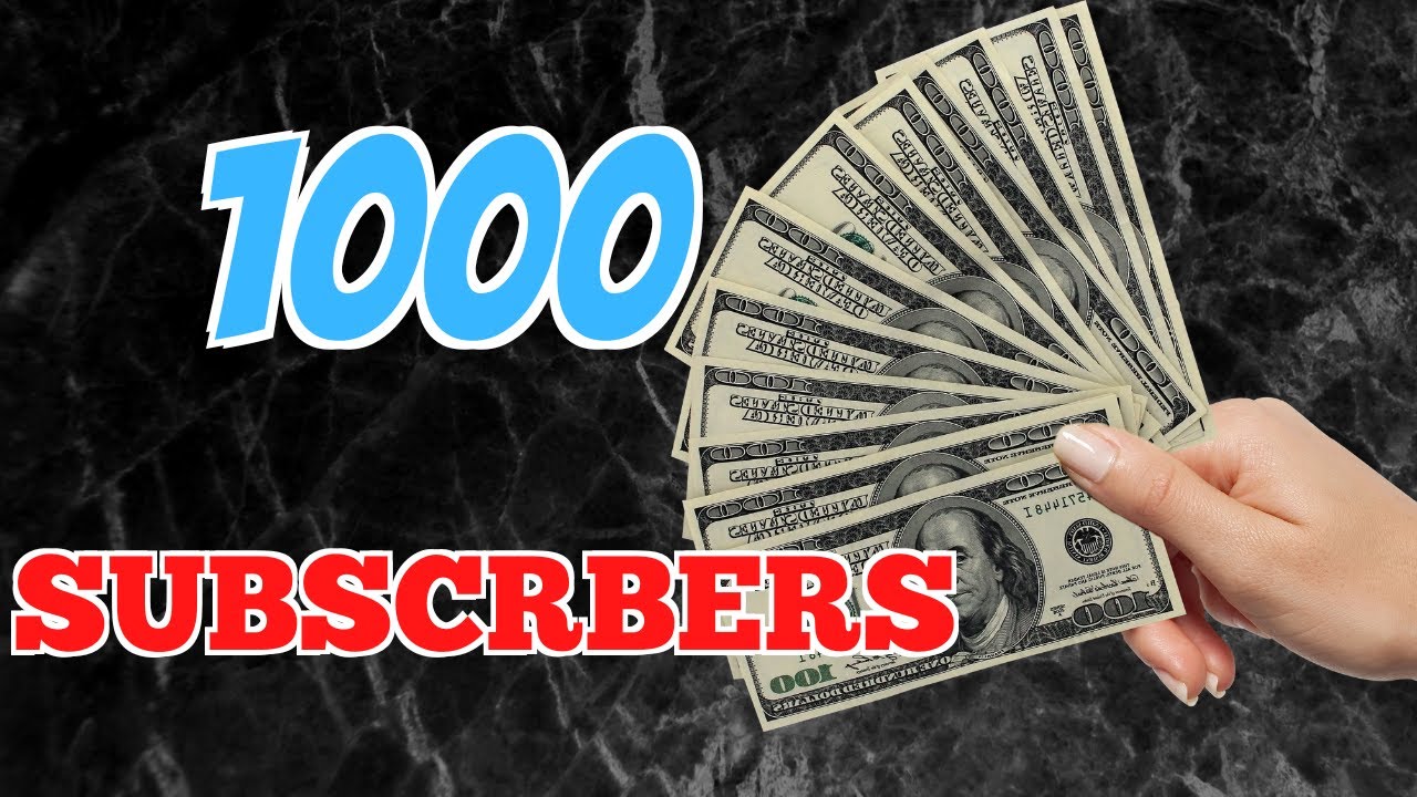 How Much Do You Earn With 1000 Subscribers on Youtube?