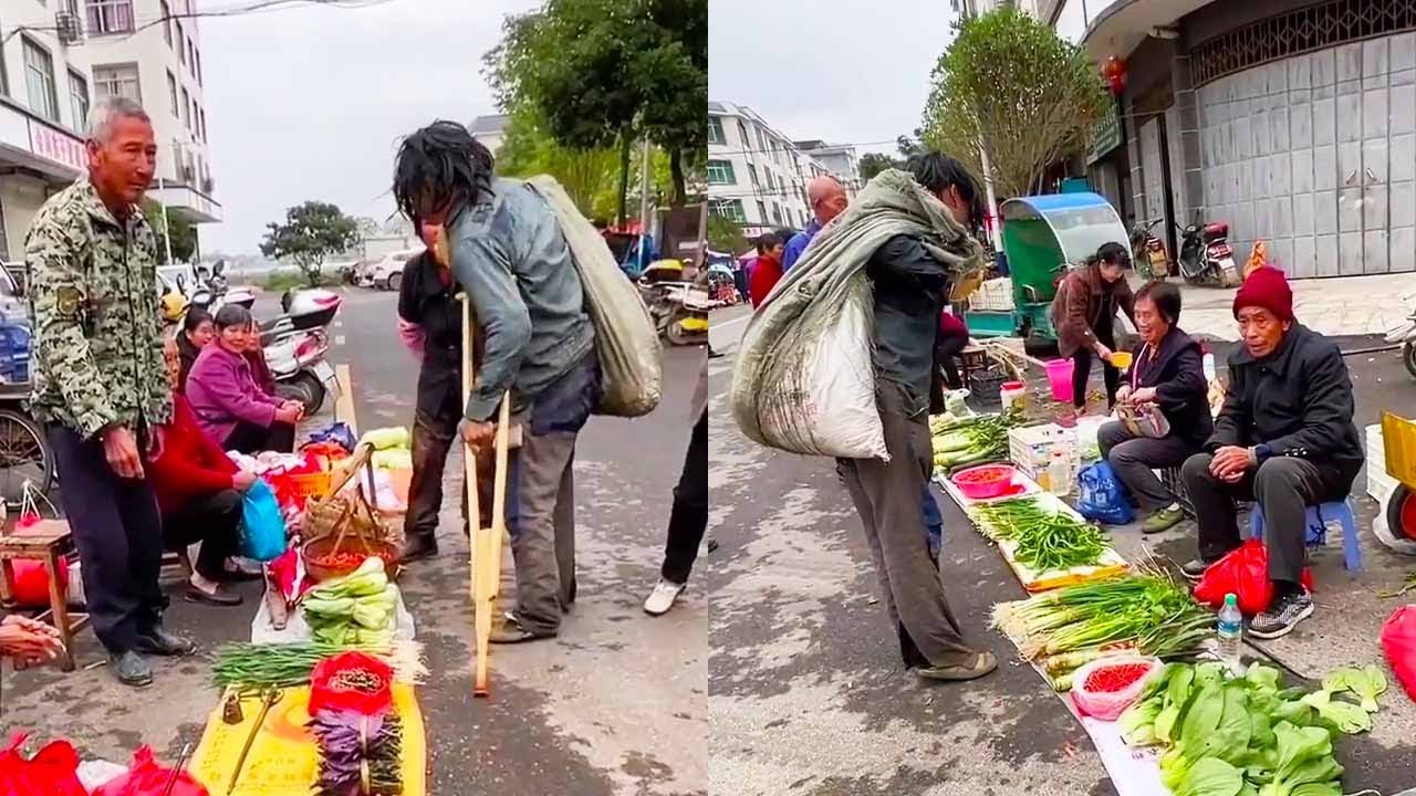 阿義假扮乞丐上市集借錢，吝嗇大爺1塊錢都不願意借，最後阿義的回報讓他後悔！ 【阿義走鄉村】