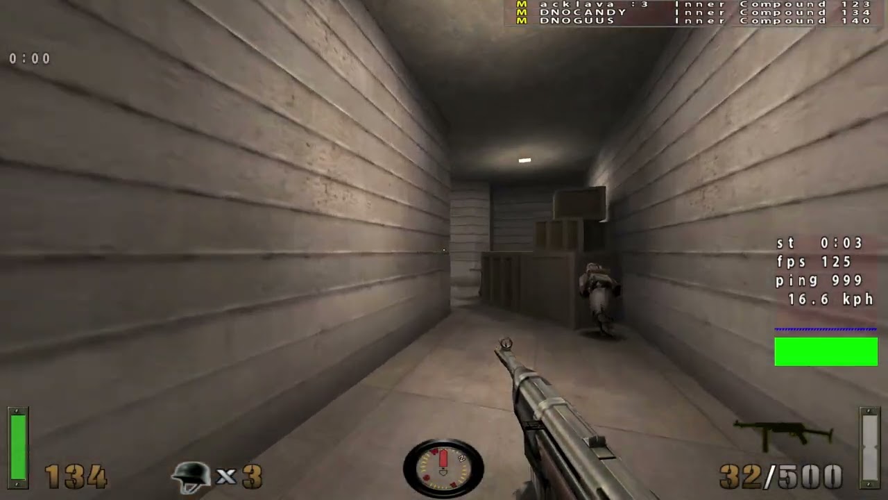 RTCW 1.0: 3v3 Deathmatch Scrim (21/1/2018)