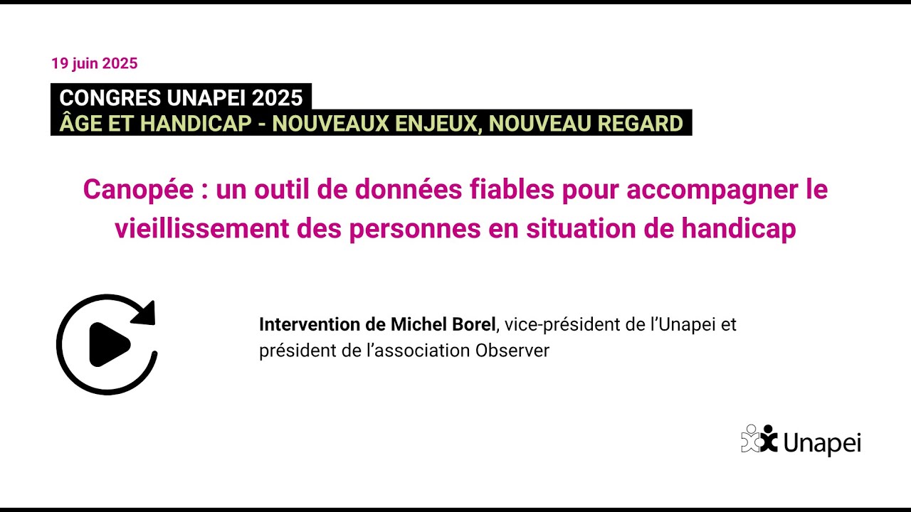 [Congrès 2025] Les données du bien veillir avec Canopée