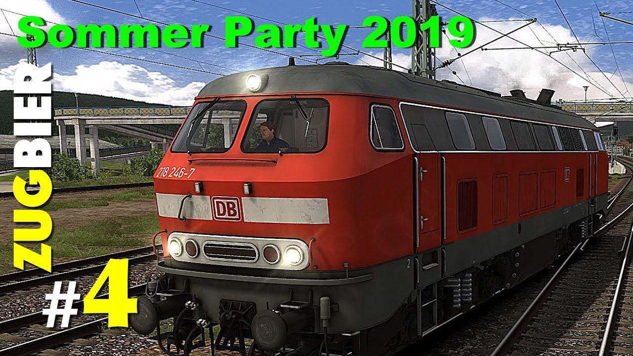 #ZugBier Sommerparty 2019 | Teil 4 | VR BR 218 bringt Busse mit der Bahn