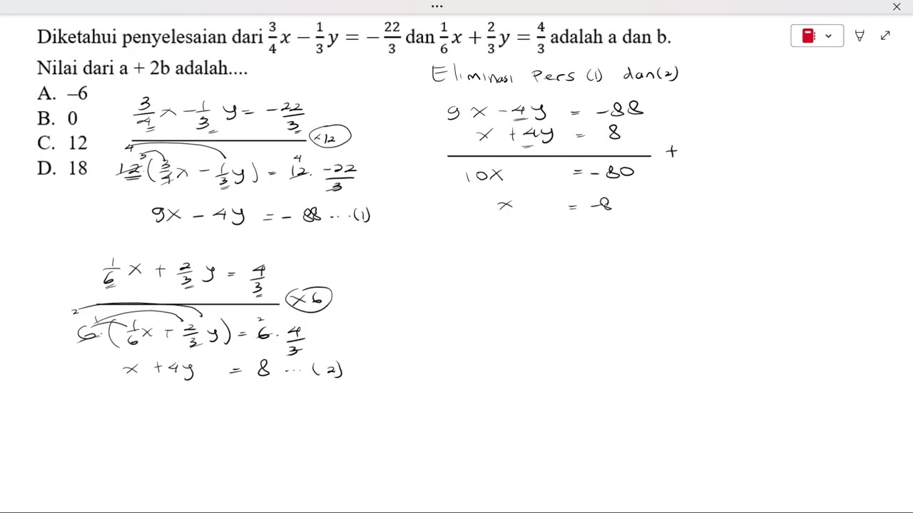 Try Out Siaga TKA SMP Matematika Buku Erlangga (12)