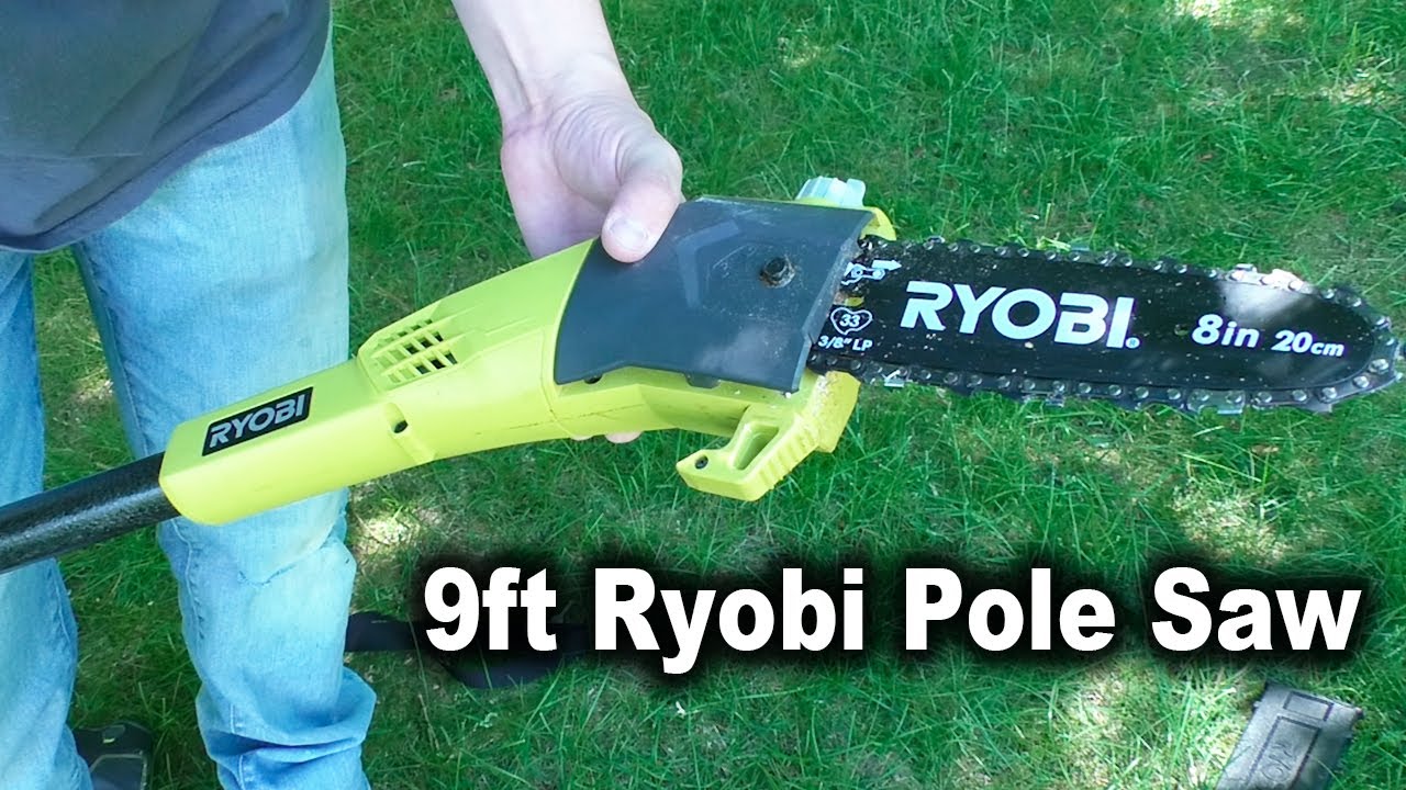 Аккумуляторная высотная пила Ryobi 9 футов 18 В