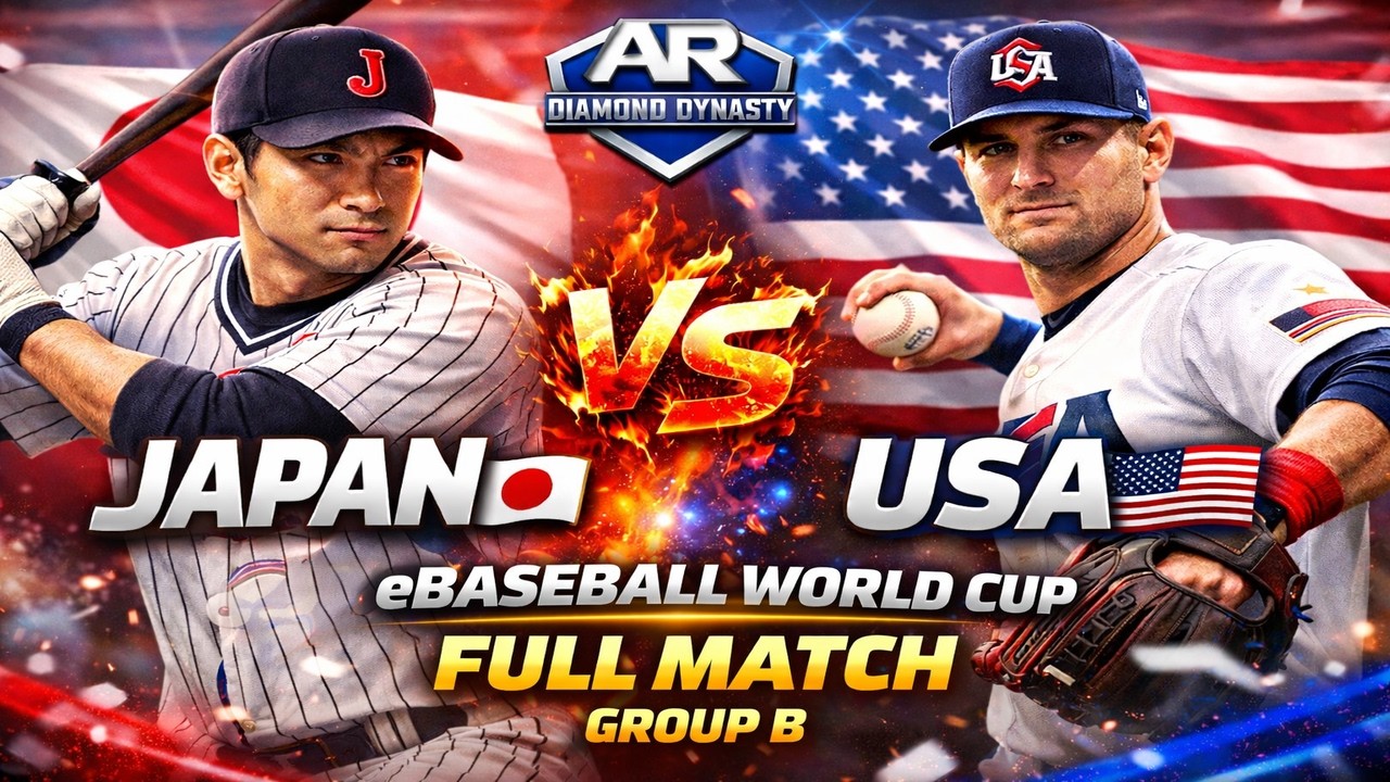 Japan vs USA Full Match | eBaseball World Cup Group B | Epic Battle 🇯🇵 vs 🇺🇸