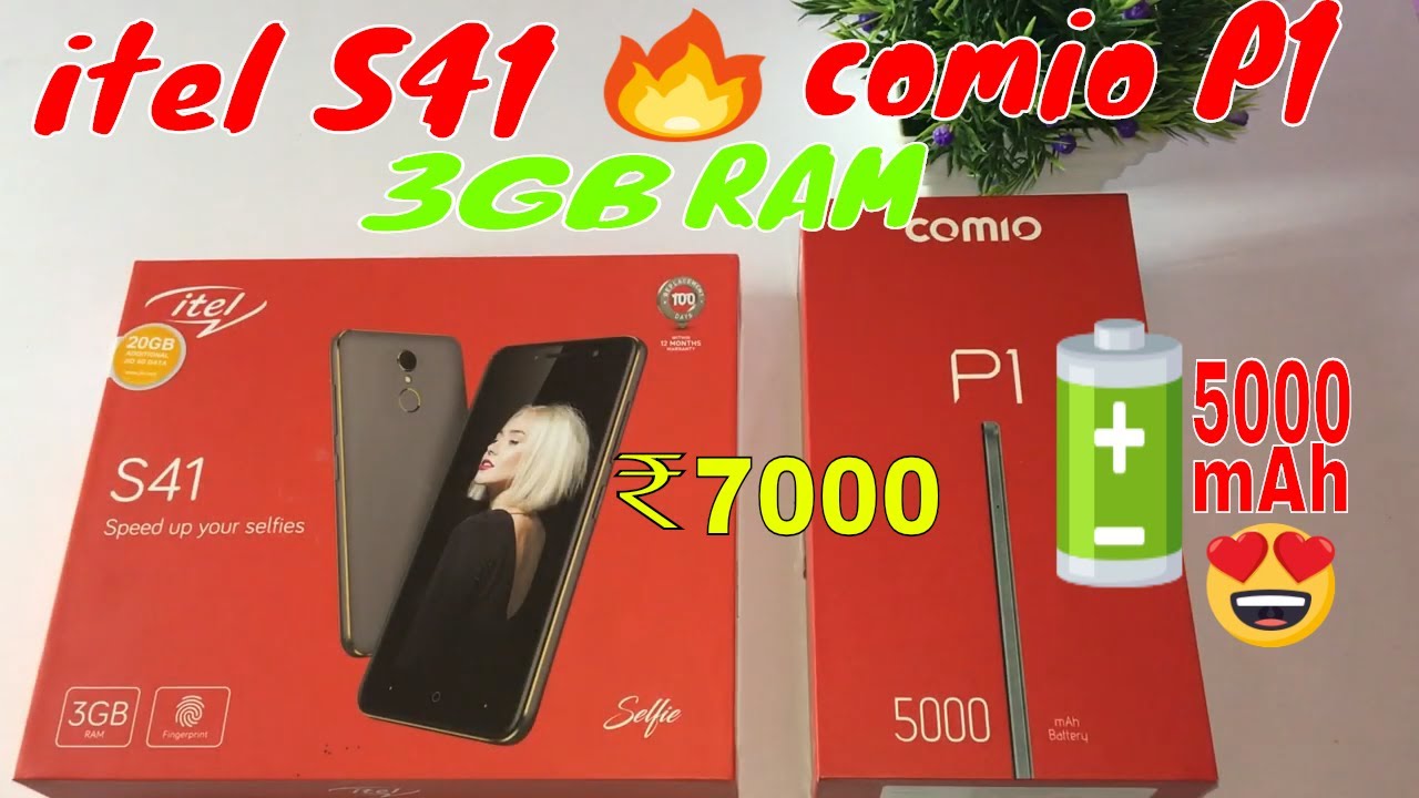 Comio P1 vs Itel S41 Unboxing and compare in Hindi