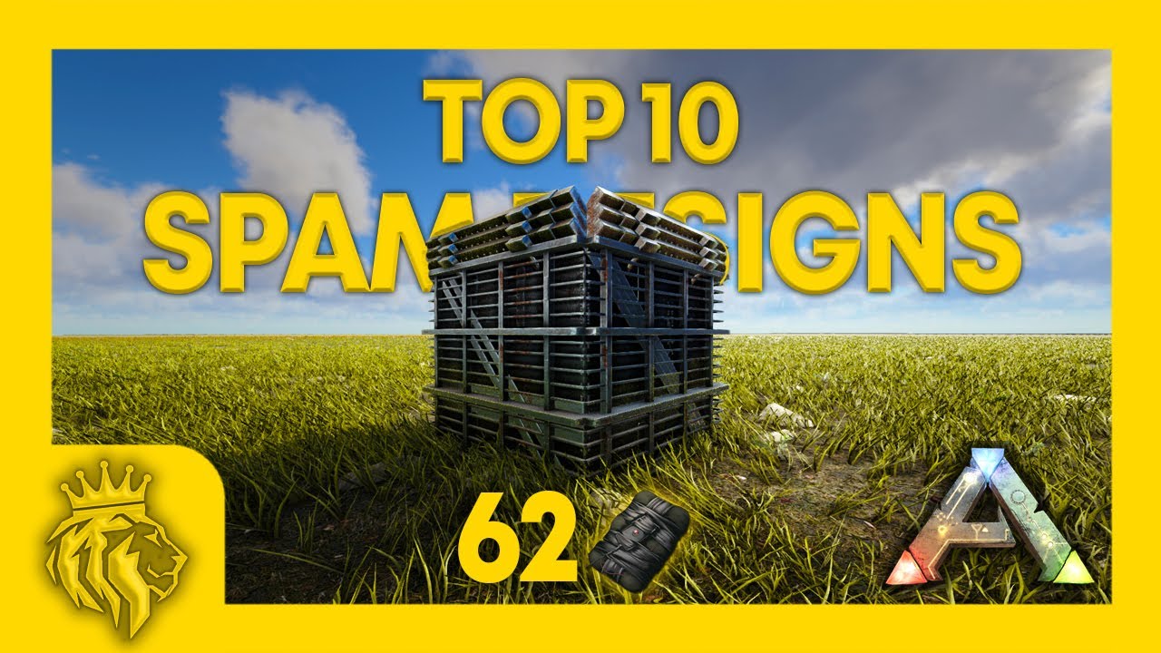 TOP 10 BEST PVP Spam Designs! | 62 C4 Per 1X1 | ARK: Survival Evolved