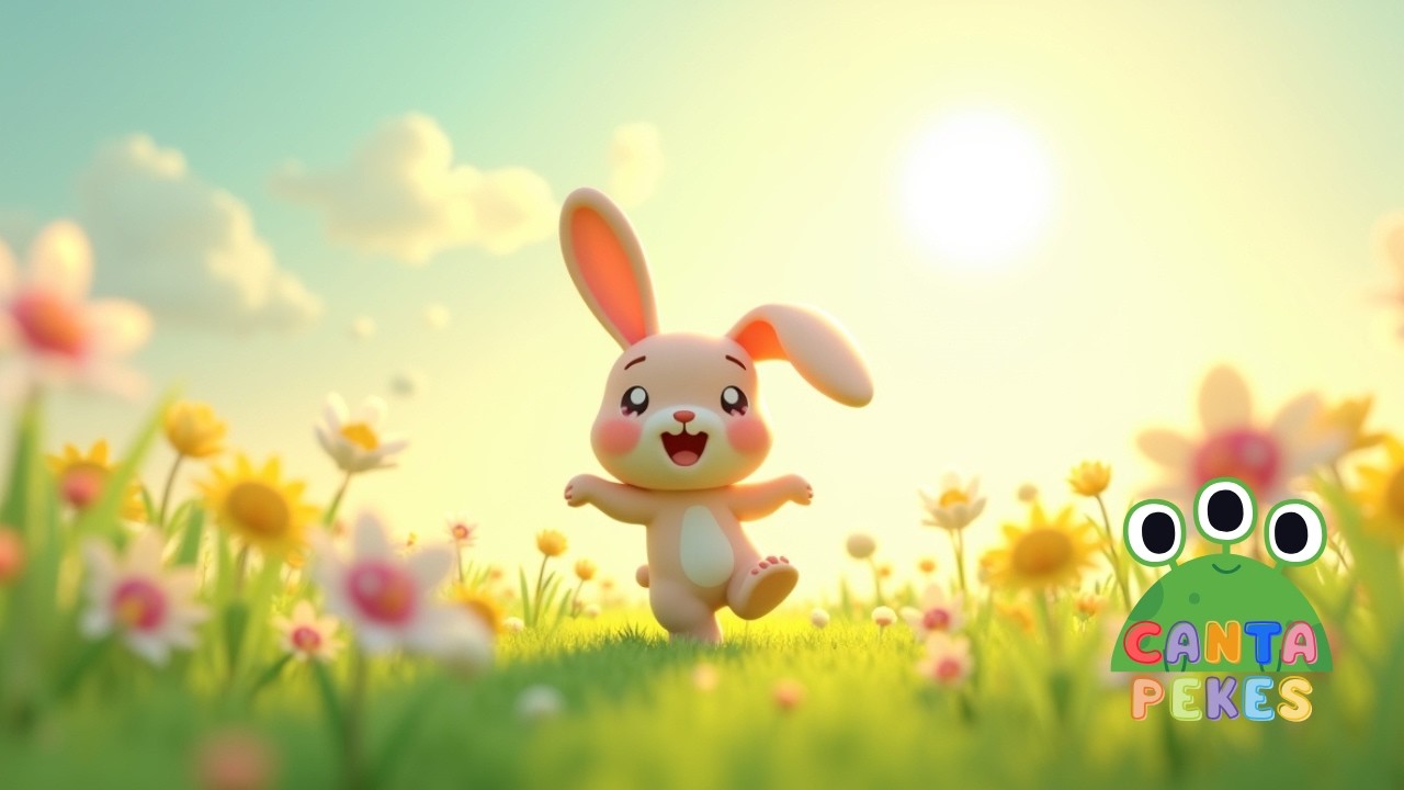 🐰 Hop Hop Coelhinho Saltitante 🐰 | Música Infantil para Brincar e Pular 🌈🎶