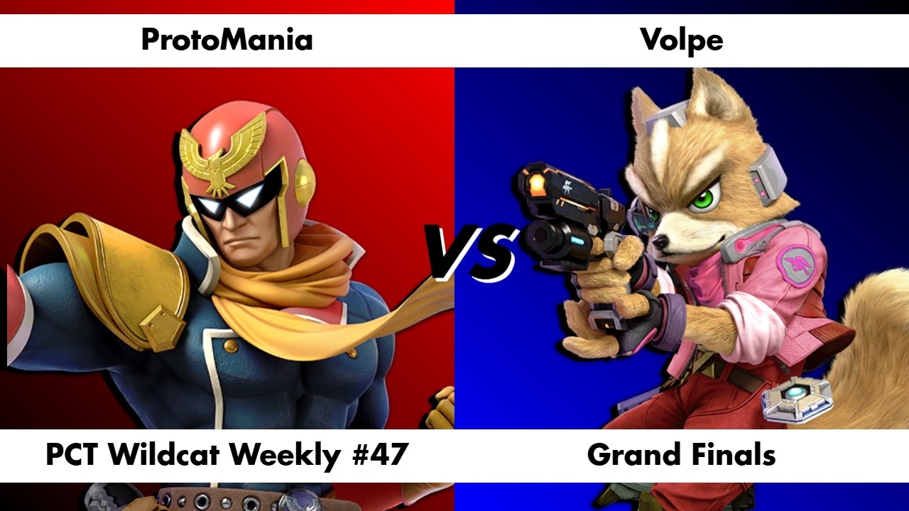 PCT Wildcat Weekly #47 GF ProtoMania (Captain Falcon) vs Volpe (Fox)