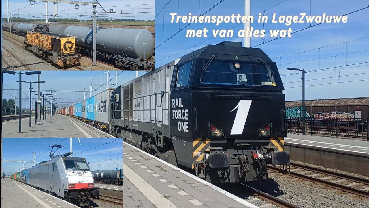 Treinenspotten in LageZwaluwe met van alles wat 