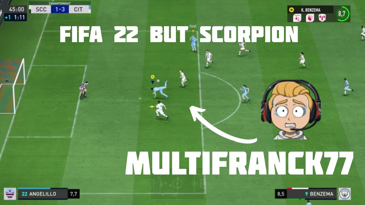 FIFA 22  BUT SCORPION ( BENZEMA ) CLUB PRO MULTIFRANCK77.🇫🇷🎮️⚽😄👍