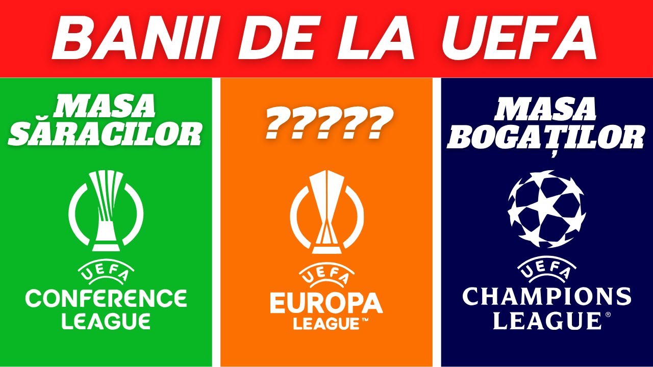 Banii de la UEFA explicați: Champions League vs. Europa League vs. Conference League
