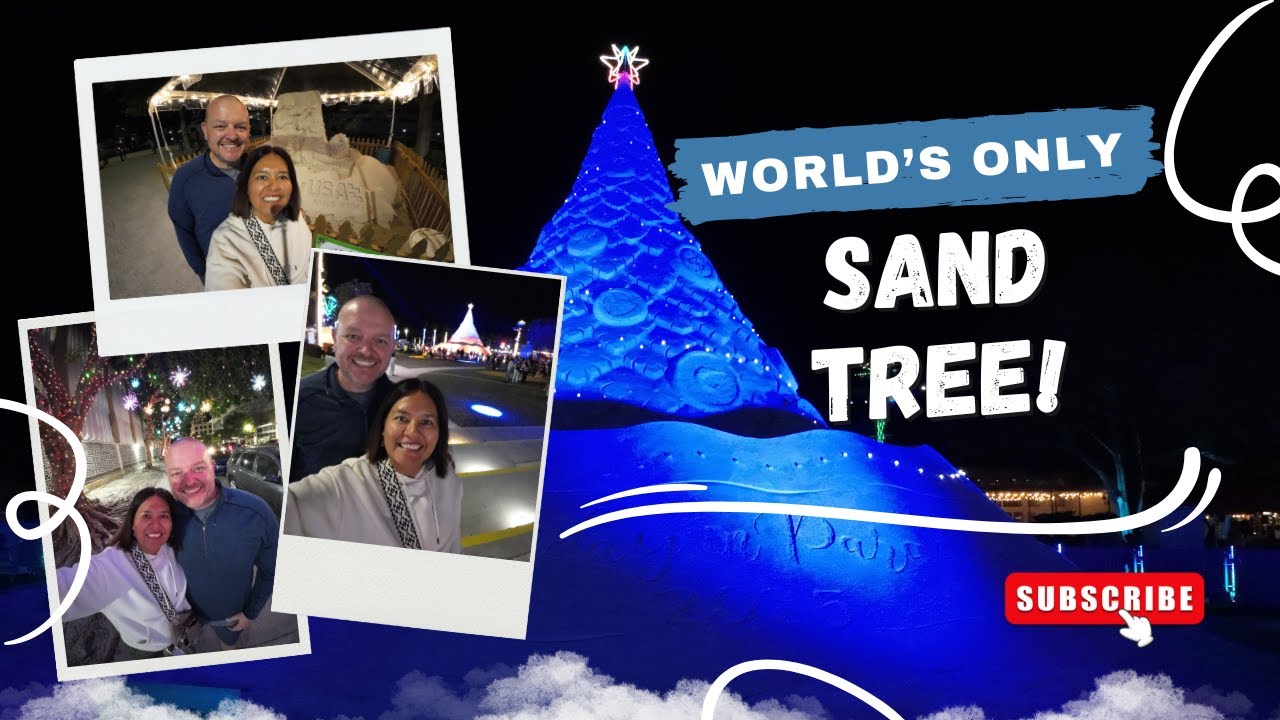 The World’s ONLY Sand Christmas Tree!  Sandi the Sand Tree in West Palm Beach 2025
