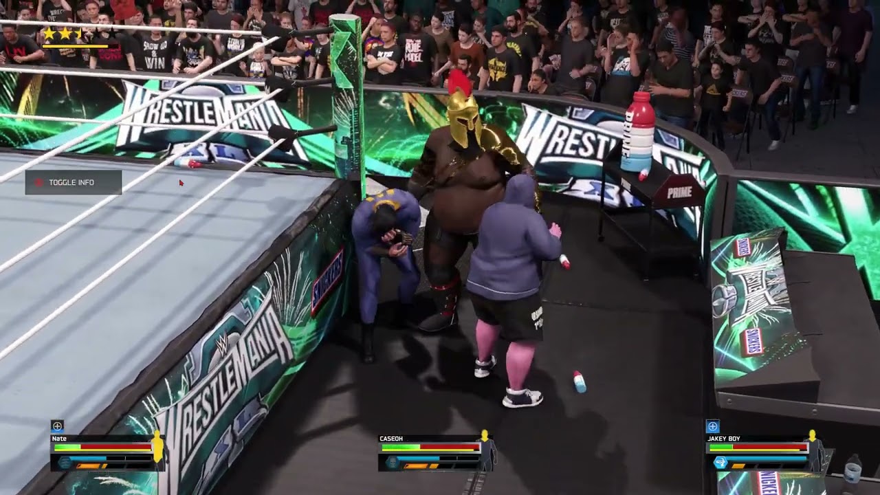 WWE 2K25 Season 7 Part 14 (Streetus Mania Undisputed Streetus jake title) Jake vs Caseoh vs Nate