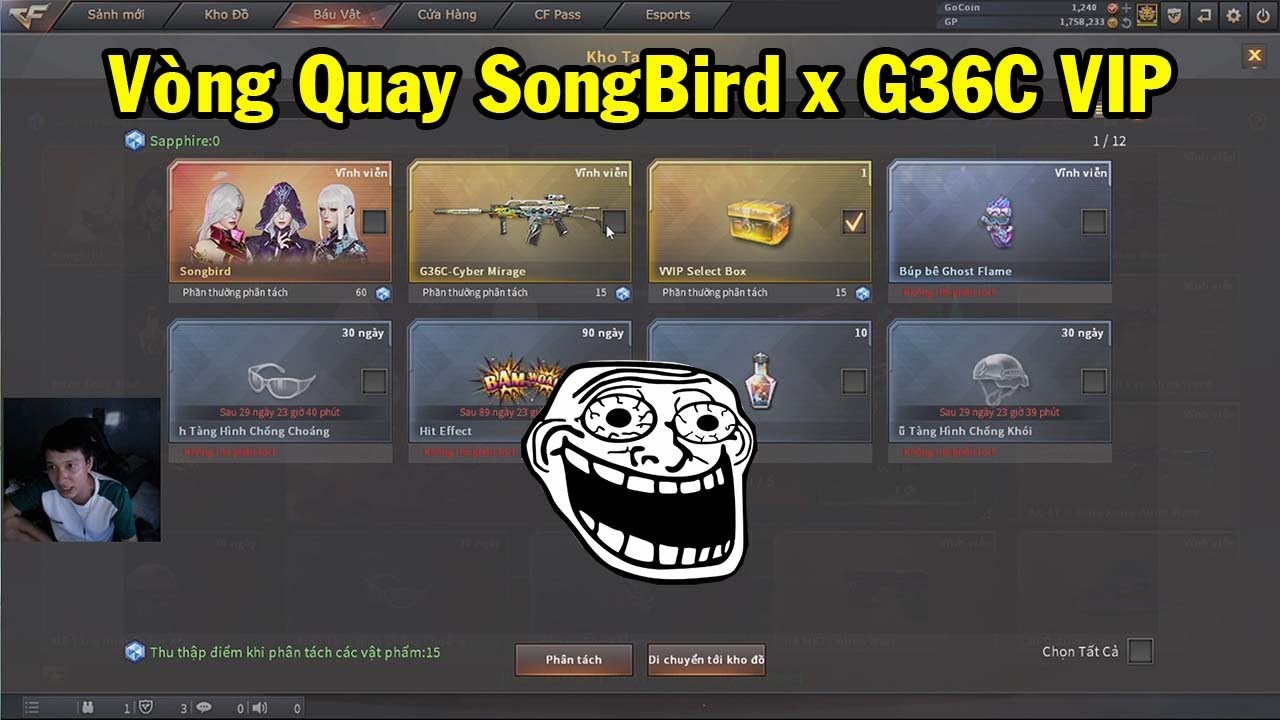 ▶ THỬ NHÂN PHẨM VỚI VÒNG QUAY SAPPHIRE SONGBIRD + G36C  | DƯỢNG BI NANO