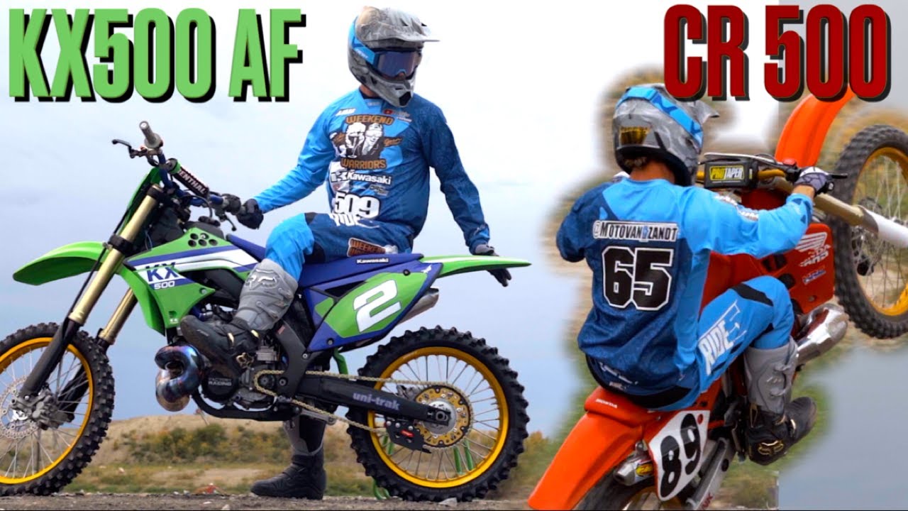 KX500 AF против CR500 1989 года