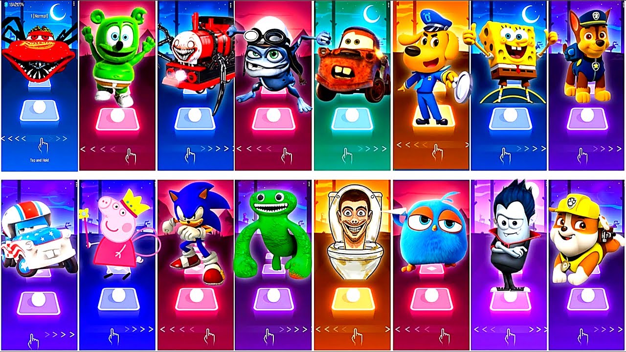 BUS EATER 🆚 HOUSE HEAD 🆚 ODDBODS 🆚 EXTRA SLIDE  | Tiles Hop EDM Rush!