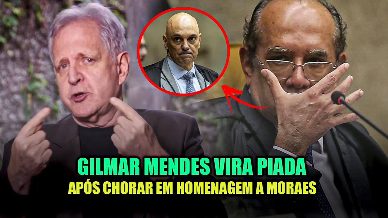AUGUSTO NUNES N&Atilde;O SEGURA A L&Iacute;NGUA AP&Oacute;S GILMAR MENDES CHORAR EM HOMENAGEAR ALEXANDRE DE MORAES