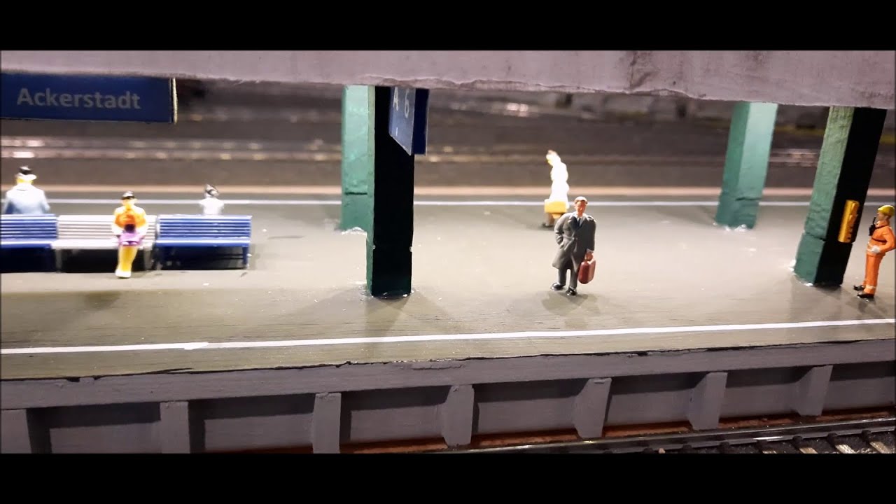 03. Bahnbau: Bahnsteig/dach selber bauen in HO Teil 2
