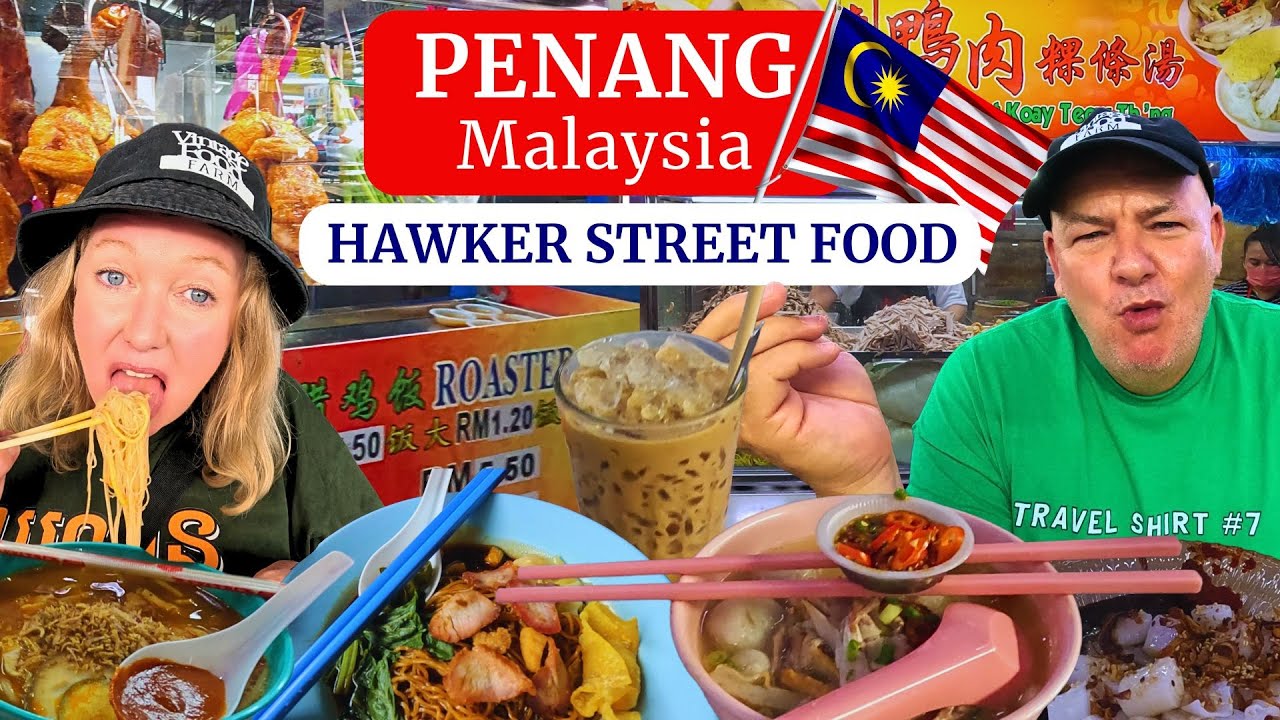 7 DELICIOUS Hawker Foods! ♥️🇲🇾 Georgetown, Penang, Malaysia 🍜