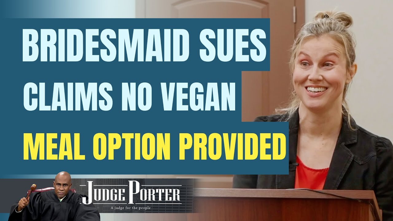 Bridesmaid Sues Her Best Friend For Not Providing Vegan Option At Wedding.