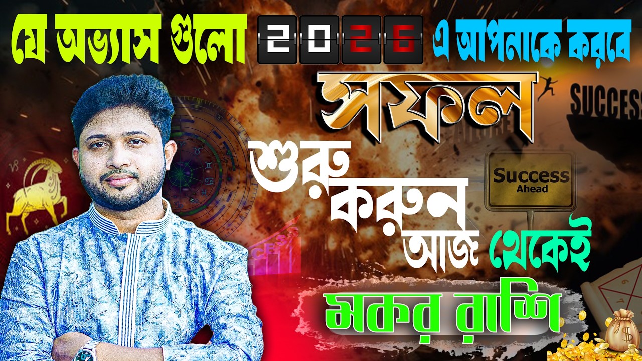 মকর 🐐 রাশি। Capricorn Sign 🐐 ♑। যে অভ্যাসগুলো ২০২৬-এ করতে পারে আপনাকে রাজা জানুন।