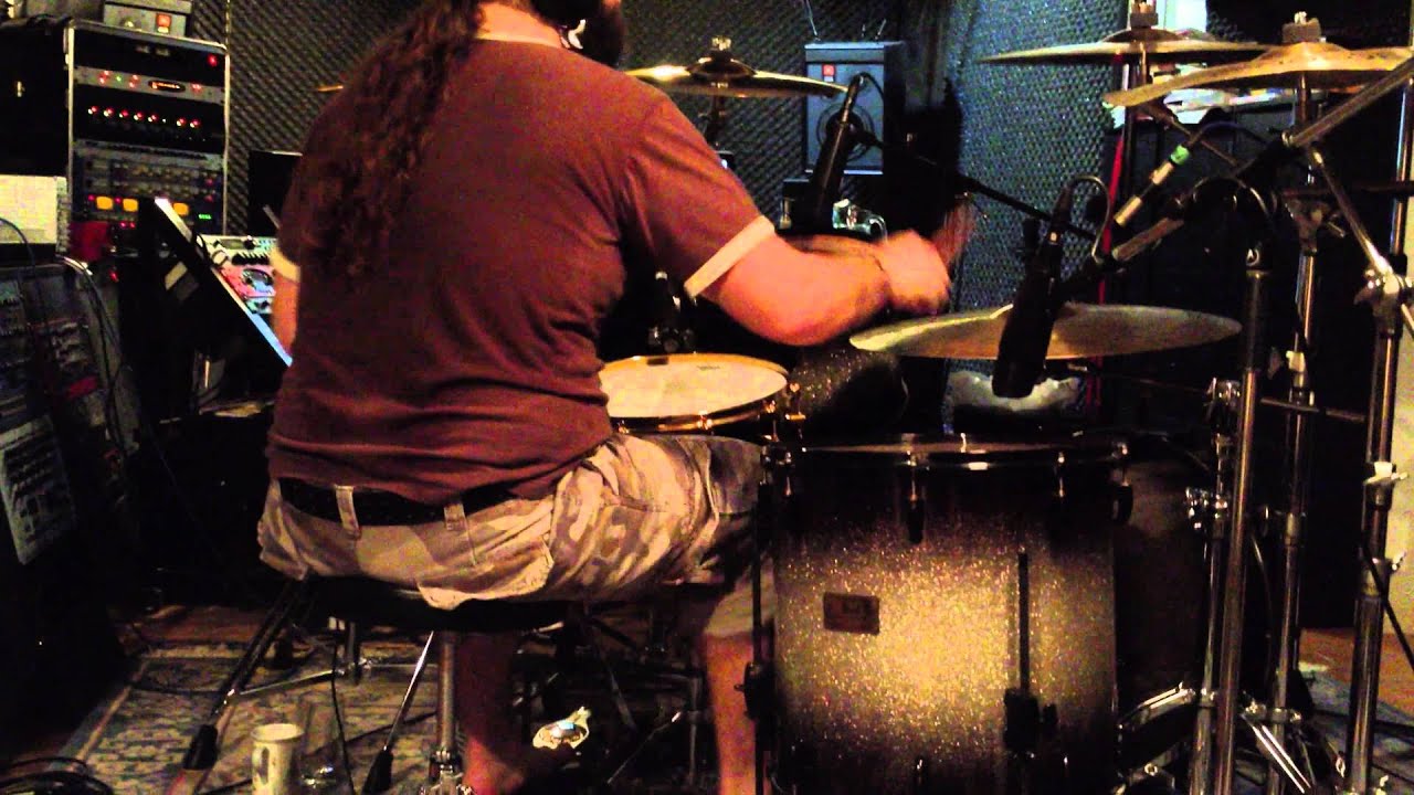 Dodging Daylight's Jon Morrison tracking drums