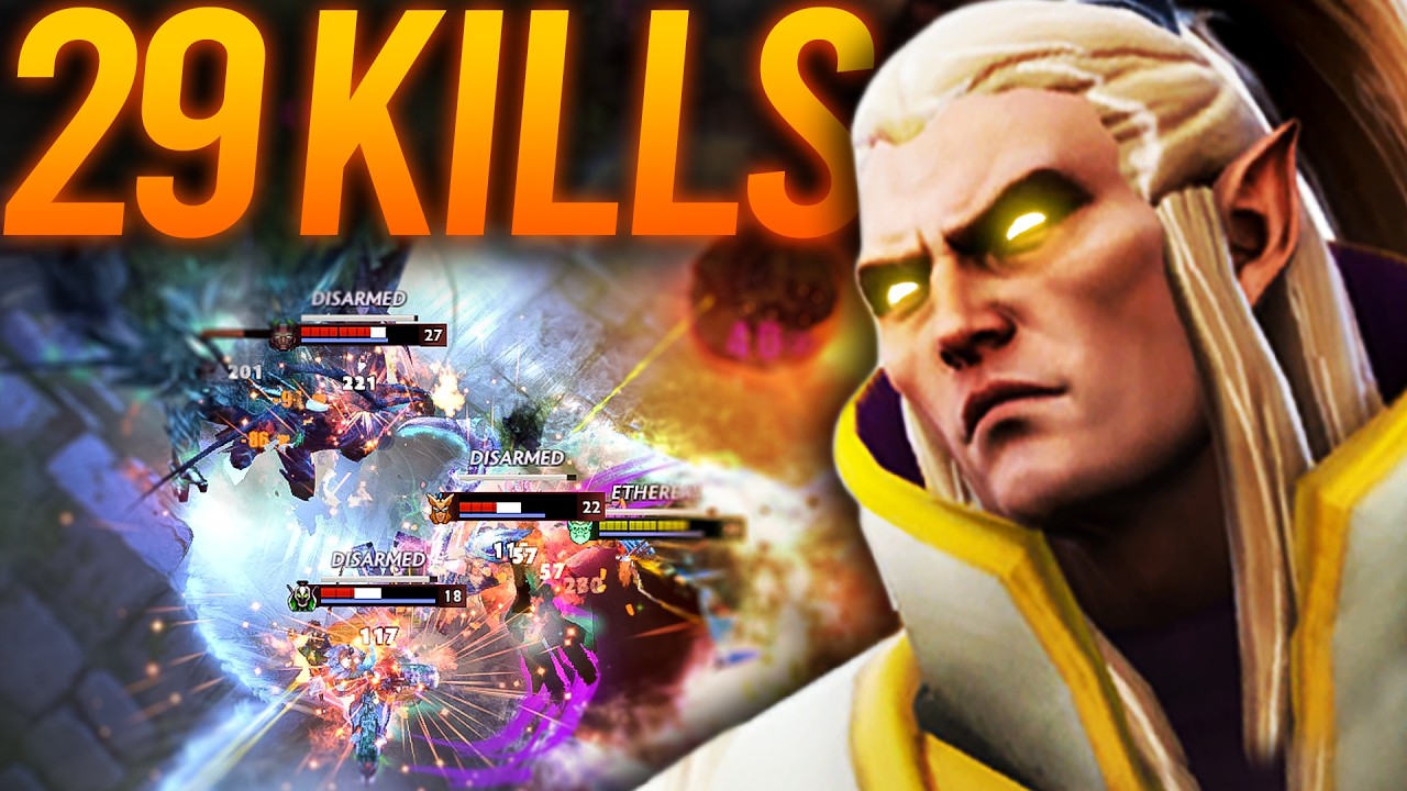 INSANE Invoker 29 Kills Game vs Skywrath Mage Mid | Dota 2 Invoker