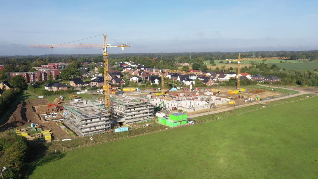 65 Wohneinheiten, Wohnquartier "Am Krögen", Bargteheide - 3. Rundflug
