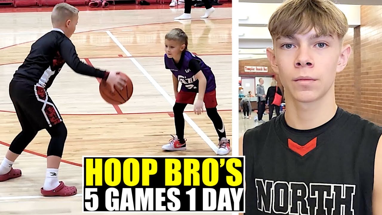 3 BROTHER'S HAVE 5 BASKETBALL GAMES IN 1 DAY!