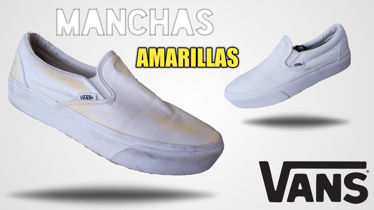COMO QUITAR MANCHAS AMARILLAS EN VANS BLANCOS + TUTORIAL DE LIMPIEZA DE VANS DE TELA