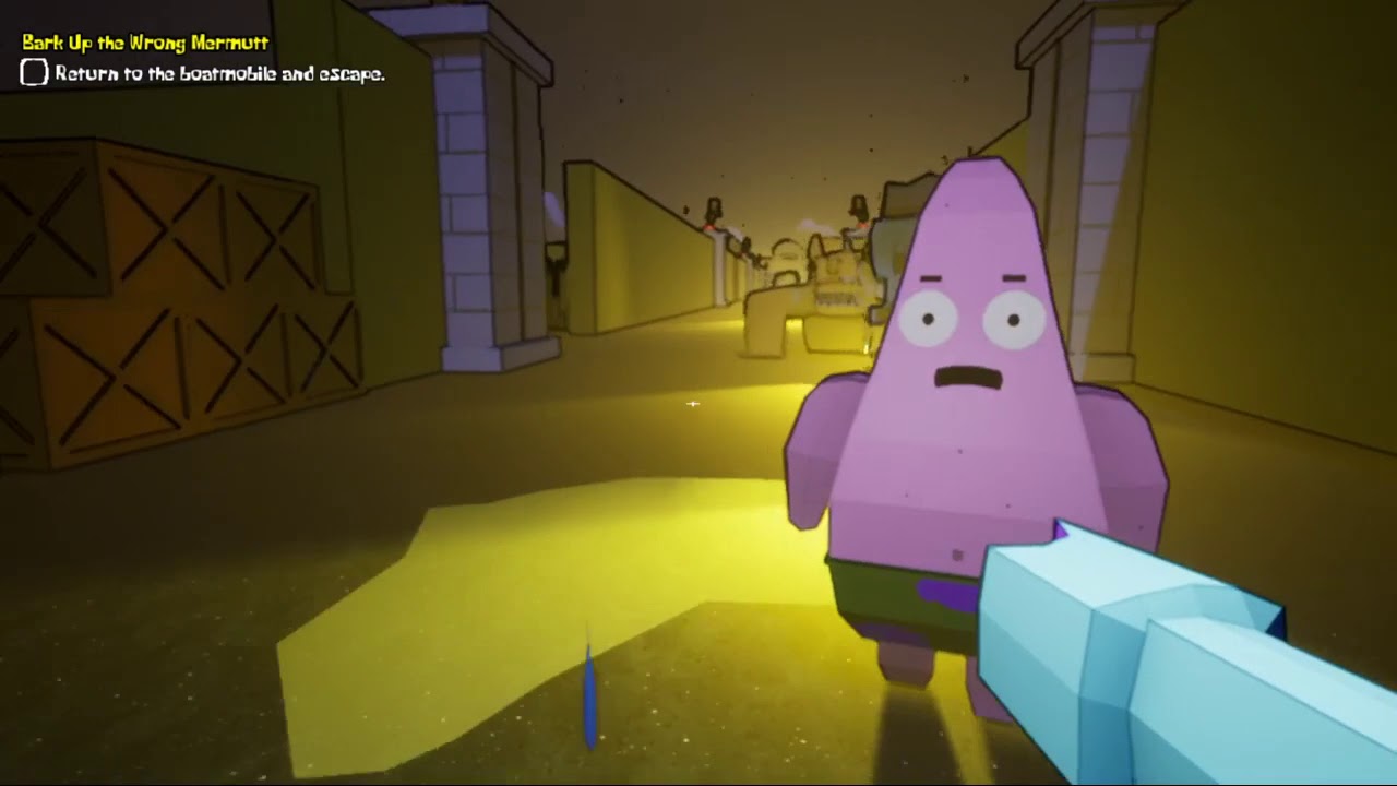 ESCAPING THE DOGFISH... Around the clock at bikini bottom