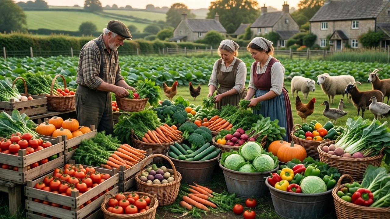 Simple Village Life at Harvest Farm in Beautiful Village