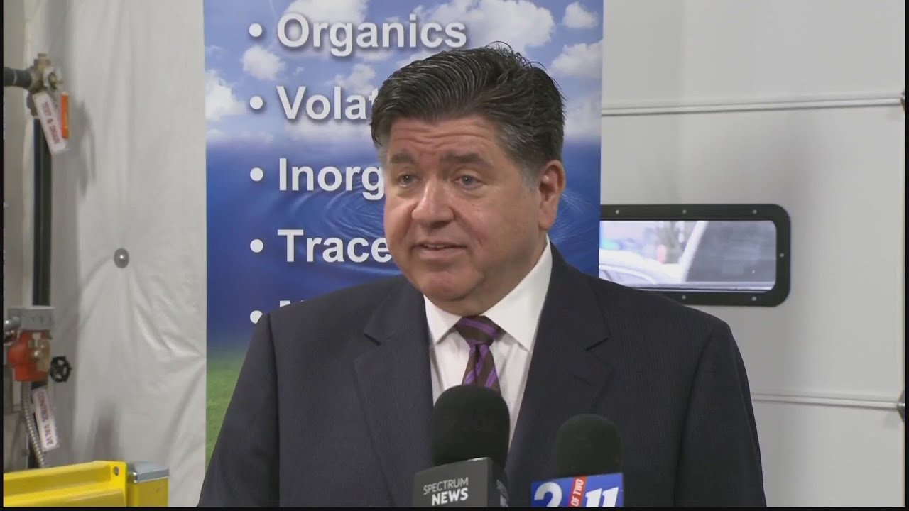 Illinois Gov. JB Pritzker reacts to latest Chicago Bears stadium developments at proposed Hammond, I