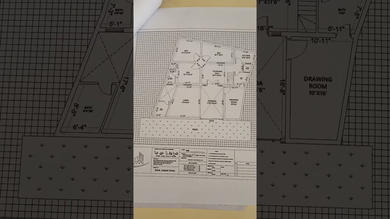 Architectural designing 8 marla house plan. #construction #8marla #planing #2d #3d
