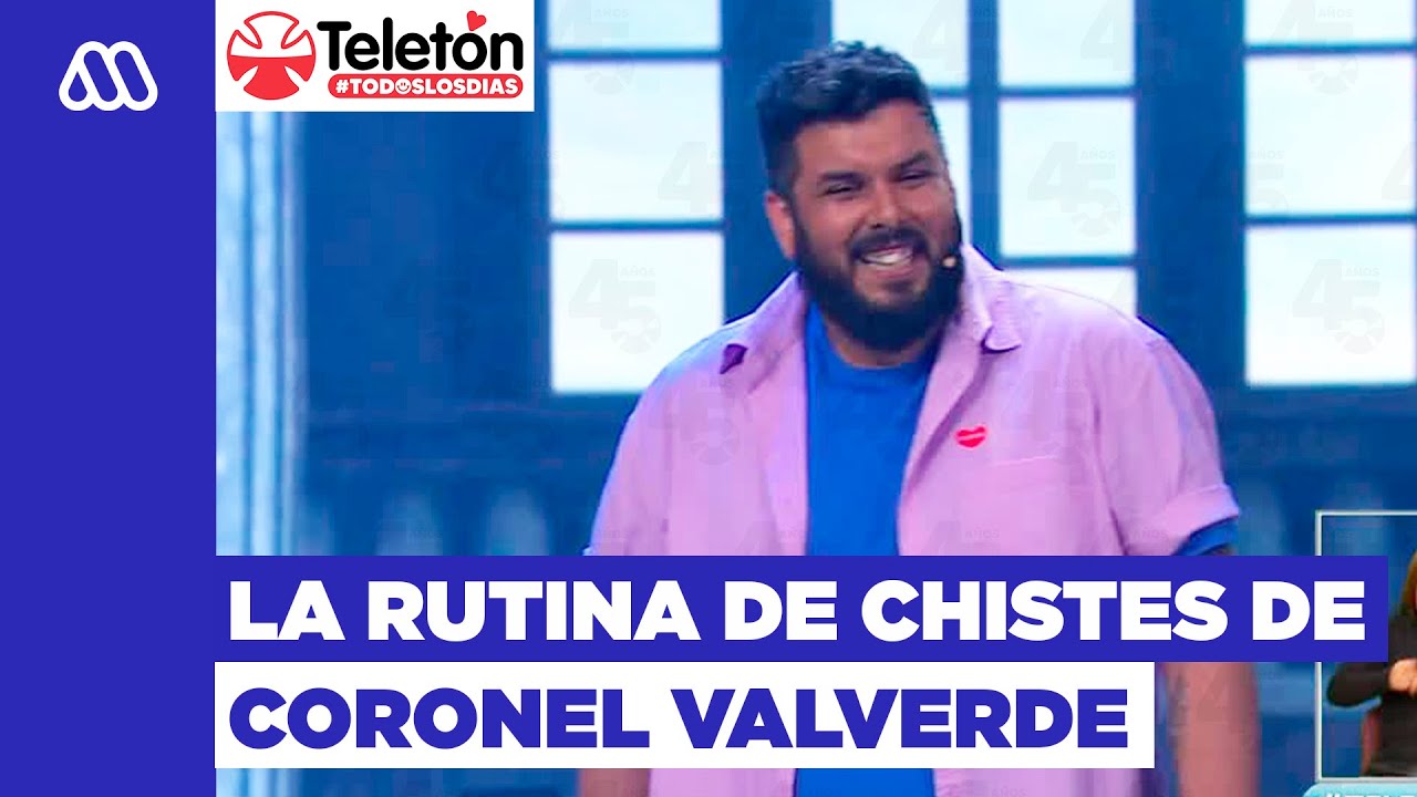 La rutina de chistes de Coronel Valverde en Teletón 2023