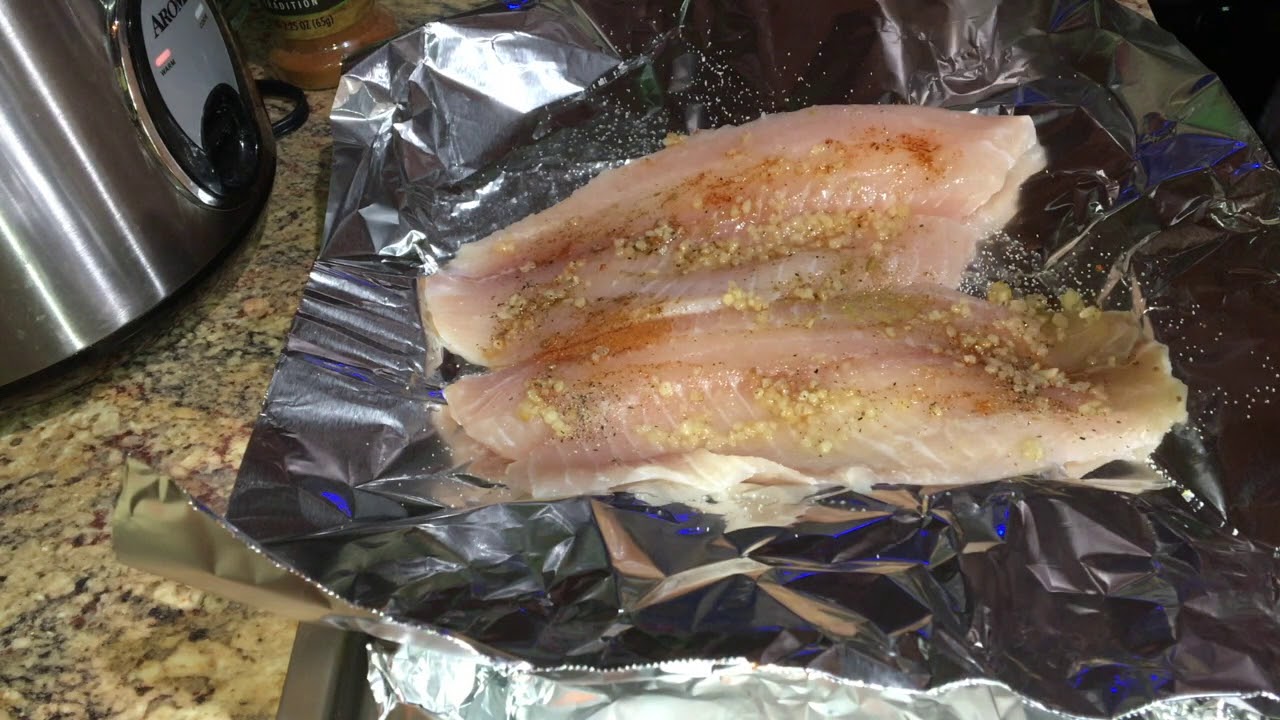 Filetes de pescado envueltos al horno